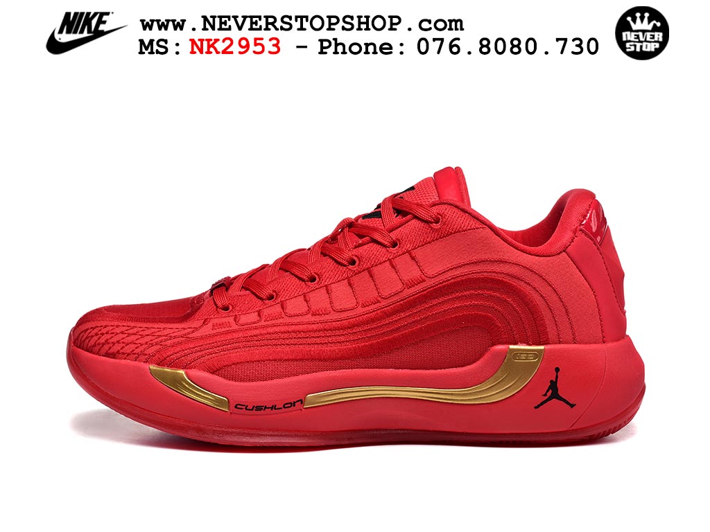 Giày bóng rổ NIKE JORDAN LUKA 4 FLASH CRIMSON cổ thấp chuyên outdoor indoor, bản Replica 1:1 best quality like auth chất lượng tốt nhất tại NeverStop Sneaker Shop HCM Giày bóng rổ Nike Jordan Luka 4 Đỏ Vàng nam nữ hàng đẹp chuẩn best quality batch rep 1:1 như chính hãng real giá rẻ tại NeverStop Sneaker Shop HCM