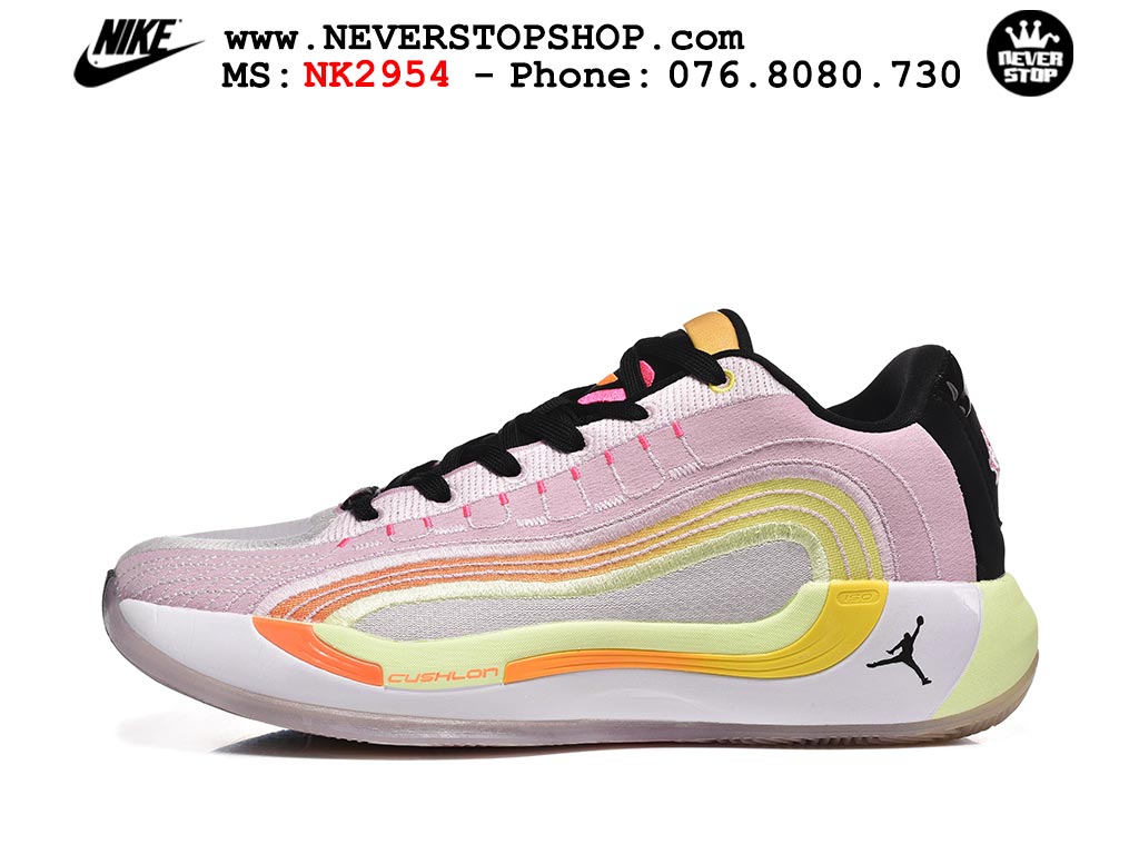 Giày bóng rổ Nike Jordan Luka 4 Hồng Vàng nam nữ hàng đẹp chuẩn best quality batch rep 1:1 như chính hãng real giá rẻ tại NeverStop Sneaker Shop HCM