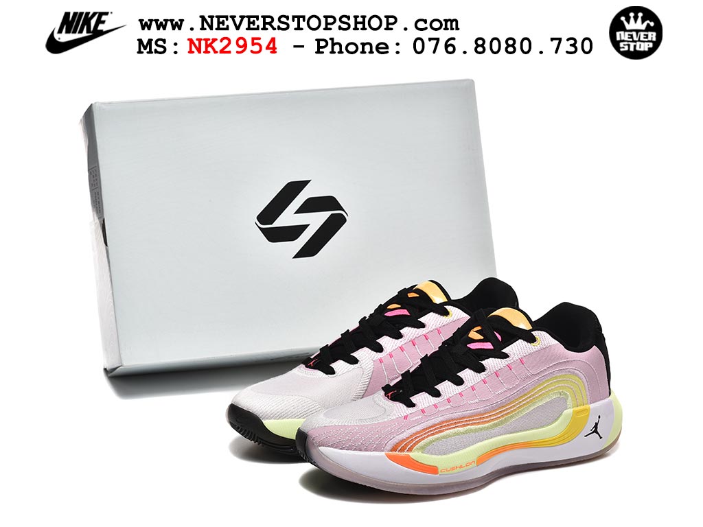 Giày bóng rổ Nike Jordan Luka 4 Hồng Vàng nam nữ hàng đẹp chuẩn best quality batch rep 1:1 như chính hãng real giá rẻ tại NeverStop Sneaker Shop HCM