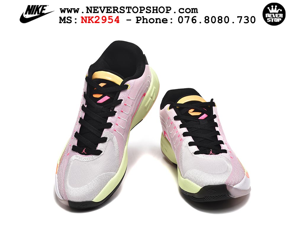 Giày bóng rổ Nike Jordan Luka 4 Hồng Vàng nam nữ hàng đẹp chuẩn best quality batch rep 1:1 như chính hãng real giá rẻ tại NeverStop Sneaker Shop HCM