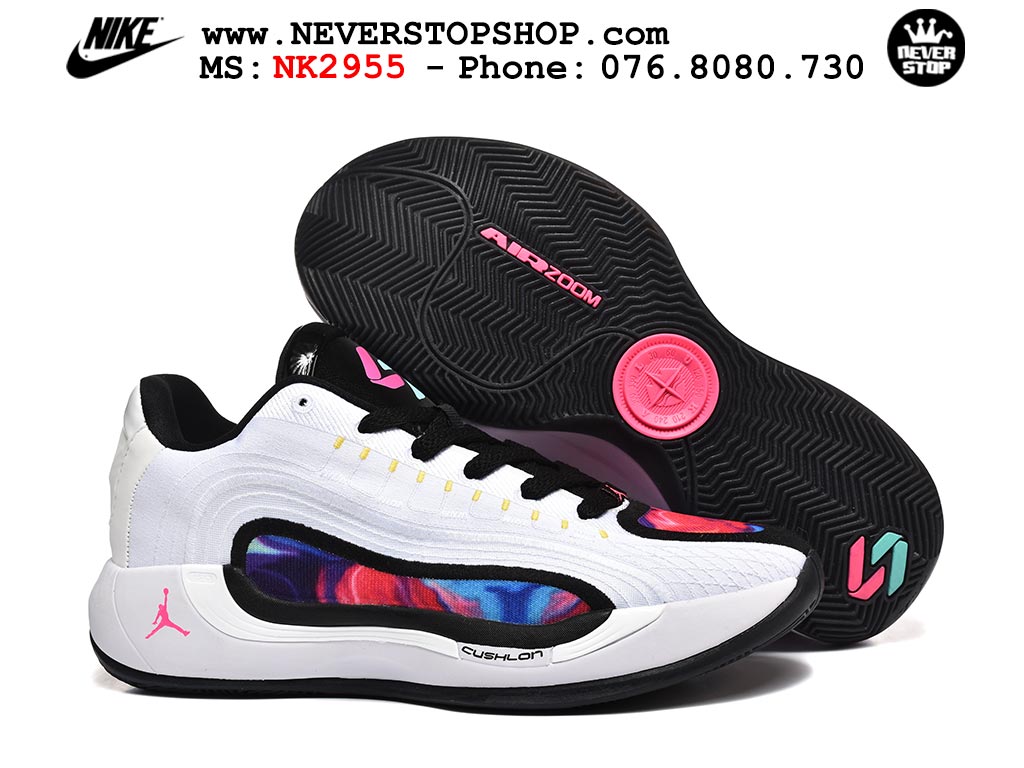 Giày bóng rổ Nike Jordan Luka 4 Trắng Đen nam nữ hàng đẹp chuẩn best quality batch rep 1:1 như chính hãng real giá rẻ tại NeverStop Sneaker Shop HCM