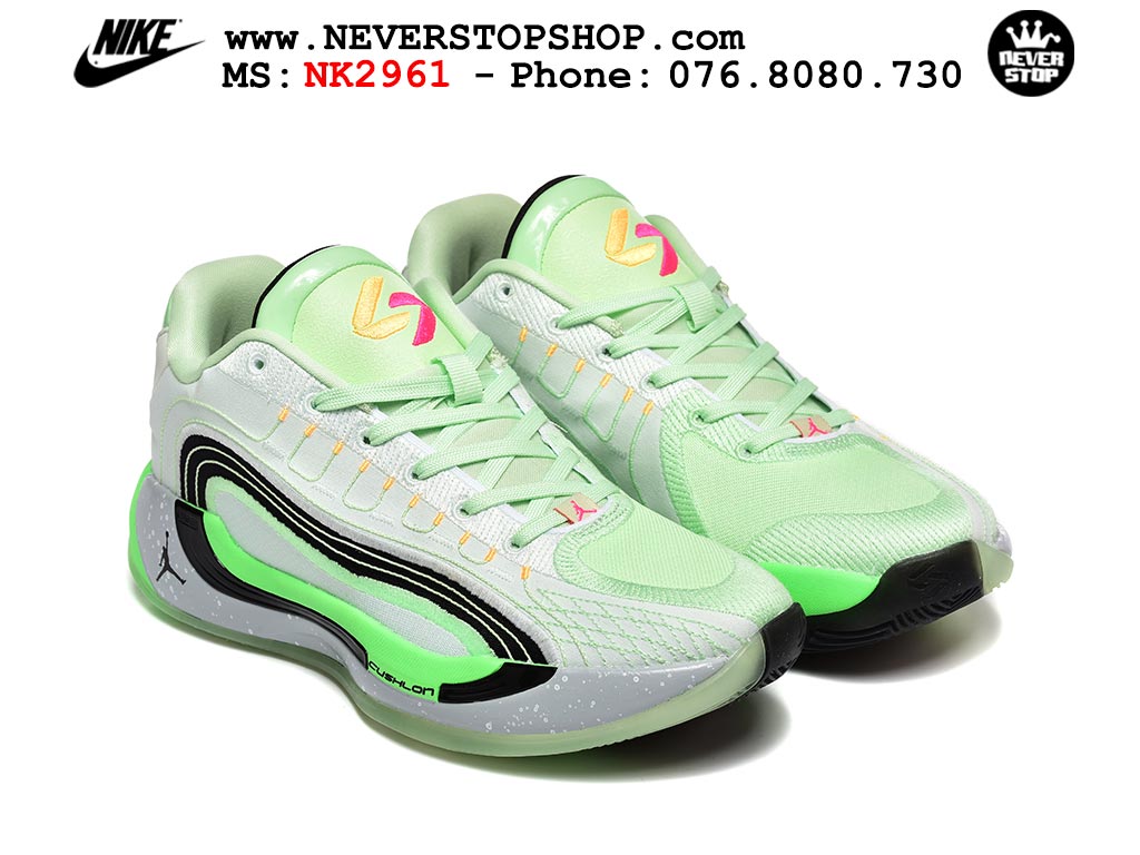 Giày bóng rổ NIKE JORDAN LUKA 4 SPACE NAVIGATOR cổ thấp chuyên outdoor indoor, bản Replica 1:1 best quality like auth chất lượng tốt nhất tại NeverStop Sneaker Shop HCM Giày bóng rổ Nike Jordan Luka 4 Xám Xanh Lá nam nữ hàng đẹp chuẩn best quality batch rep 1:1 như chính hãng real giá rẻ tại NeverStop Sneaker Shop HCM