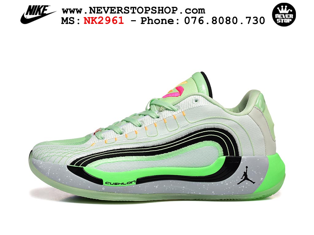 Giày bóng rổ NIKE JORDAN LUKA 4 SPACE NAVIGATOR cổ thấp chuyên outdoor indoor, bản Replica 1:1 best quality like auth chất lượng tốt nhất tại NeverStop Sneaker Shop HCM Giày bóng rổ Nike Jordan Luka 4 Xám Xanh Lá nam nữ hàng đẹp chuẩn best quality batch rep 1:1 như chính hãng real giá rẻ tại NeverStop Sneaker Shop HCM