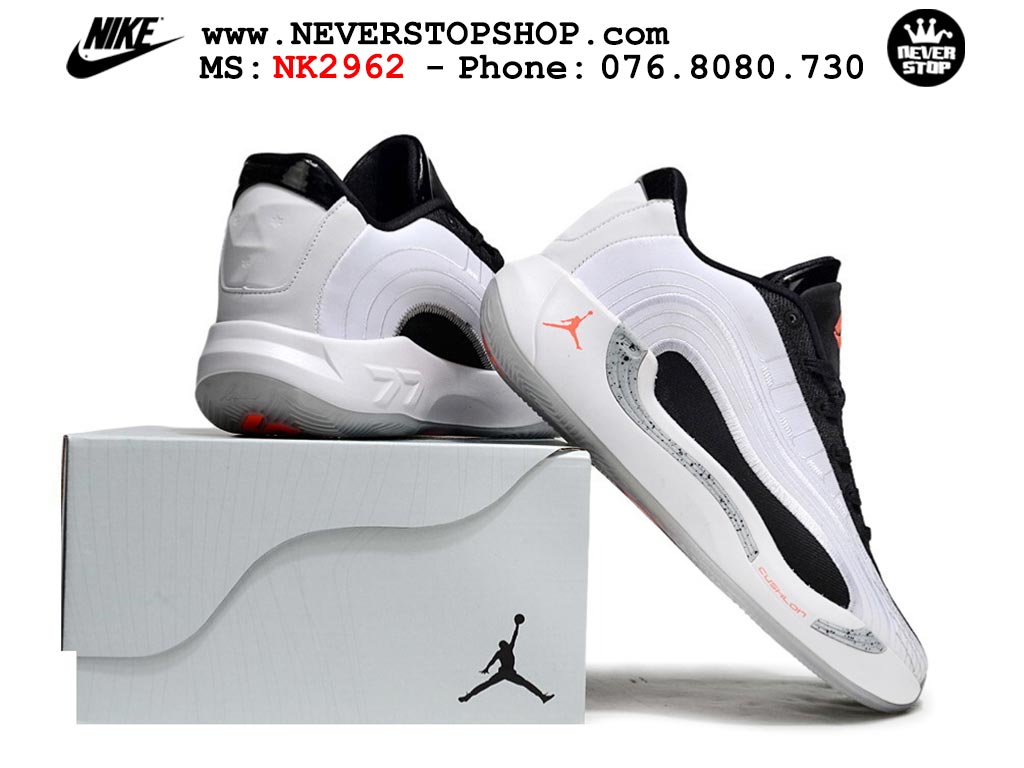 Giày bóng rổ Nike Jordan Luka 4 Trắng Đen nam nữ hàng đẹp chuẩn best quality batch rep 1:1 như chính hãng real giá rẻ tại NeverStop Sneaker Shop HCM