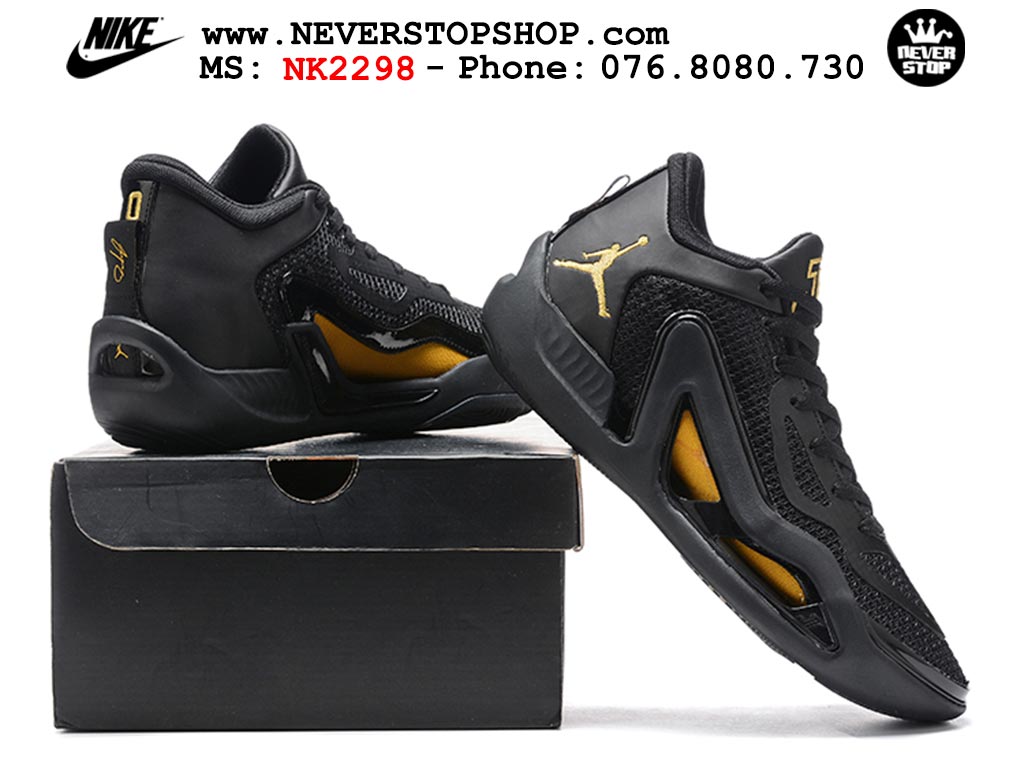 Giày bóng rổ nam Nike Jordan Tatum 1 JT 1 Đen Vàng hàng đẹp siêu cấp replica 1:1 giá rẻ tại NeverStop Sneaker Shop Hồ Chí Minh