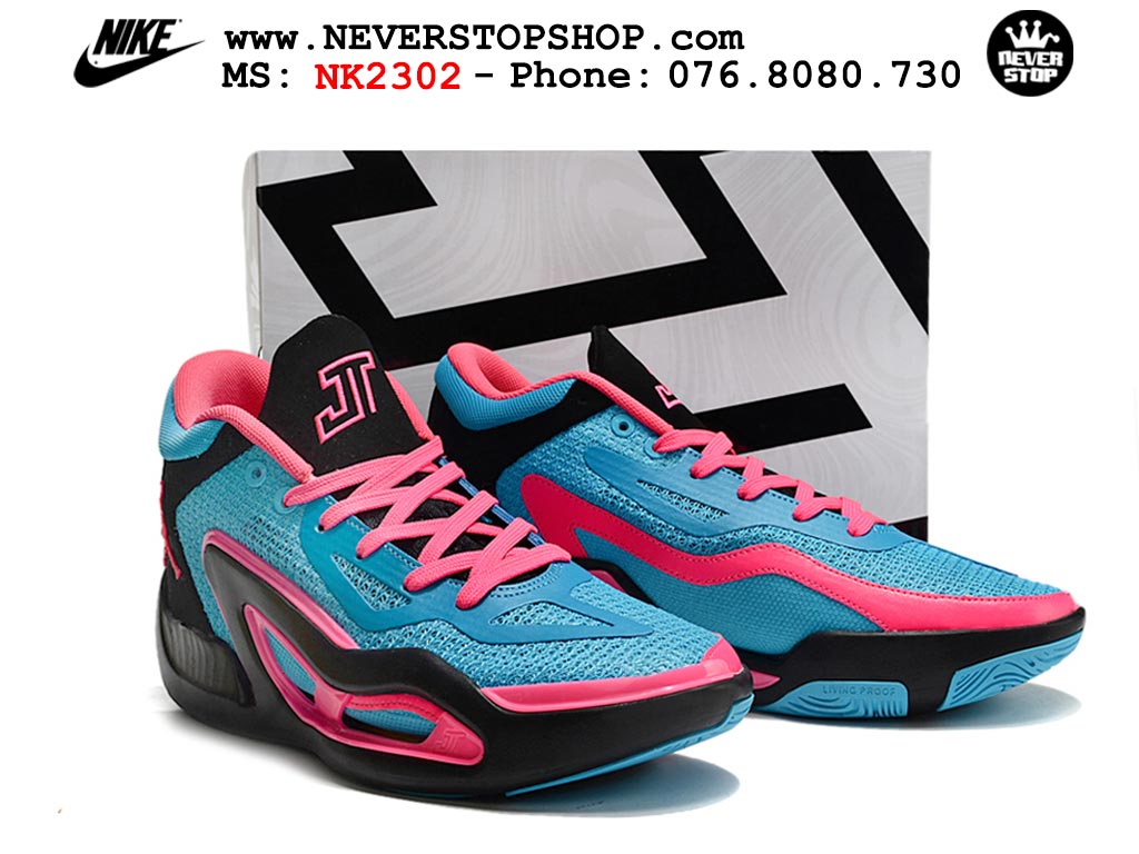 Giày bóng rổ nam Nike Jordan Tatum 1 JT 1 Xanh Dương Hồng hàng đẹp siêu cấp replica 1:1 giá rẻ tại NeverStop Sneaker Shop Hồ Chí Minh
