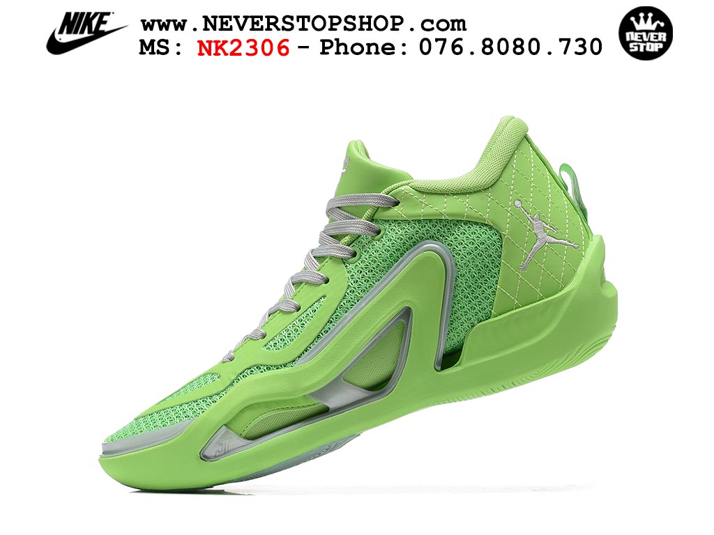 Giày bóng rổ nam Nike Jordan Tatum 1 JT 1 Xanh Lá Xám hàng đẹp siêu cấp replica 1:1 giá rẻ tại NeverStop Sneaker Shop Hồ Chí Minh