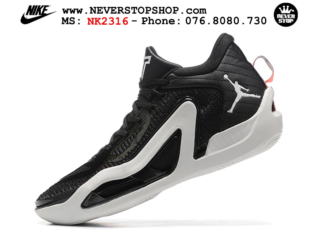 Giày bóng rổ nam Nike Jordan Tatum 1 JT 1 Đen Trắng hàng đẹp siêu cấp replica 1:1 giá rẻ tại NeverStop Sneaker Shop Hồ Chí Minh