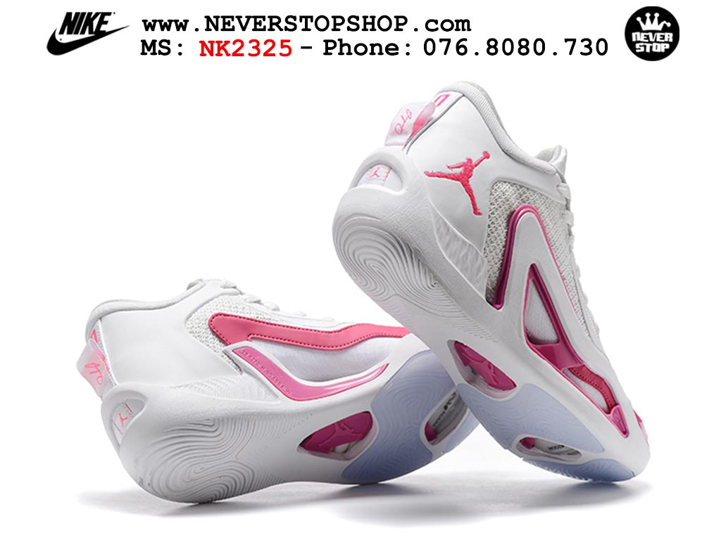Giày bóng rổ nam Nike Jordan Tatum 1 JT 1 Trắng Hồng hàng đẹp siêu cấp replica 1:1 giá rẻ tại NeverStop Sneaker Shop Hồ Chí Minh
