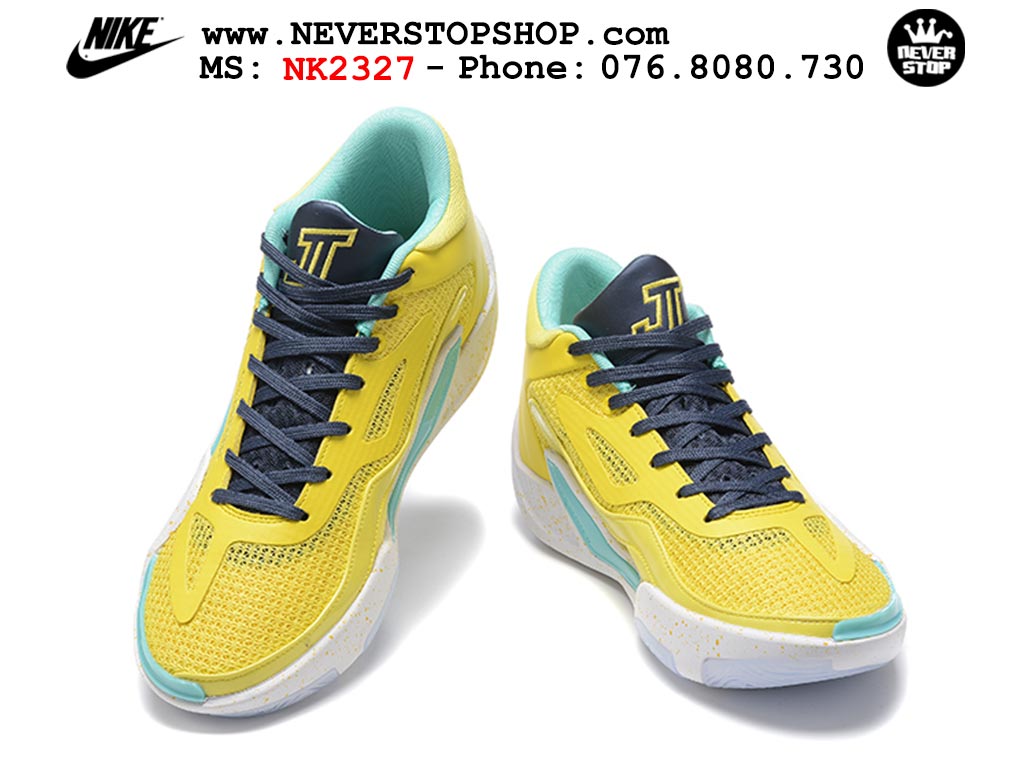 Giày bóng rổ nam Nike Jordan Tatum 1 JT 1 Vàng Trắng hàng đẹp siêu cấp replica 1:1 giá rẻ tại NeverStop Sneaker Shop Hồ Chí Minh