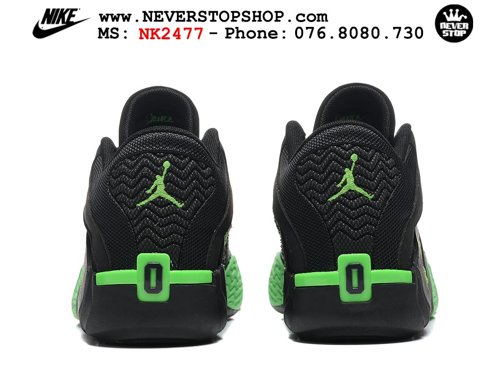 Giày bóng rổ nam Nike Jordan Tatum 2 JT 2 Đen Xanh Lá hàng đẹp siêu cấp replica 1:1 best quality giá rẻ tại NeverStop Sneaker Shop Hồ Chí Minh