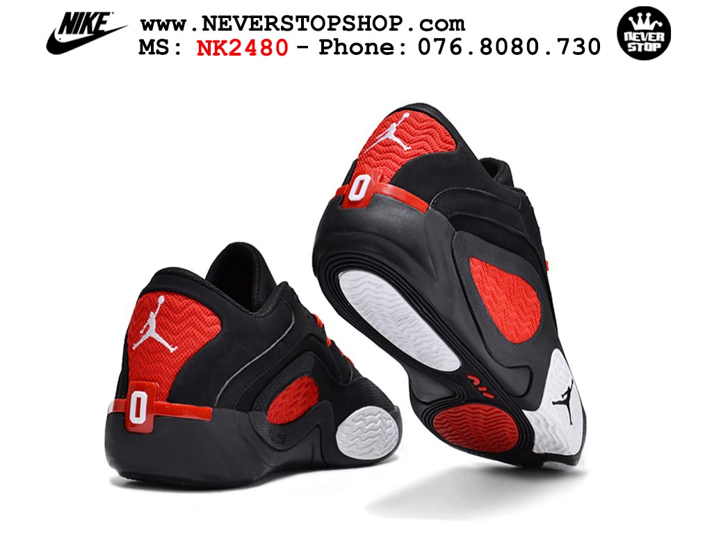 Giày bóng rổ nam Nike Jordan Tatum 2 JT 2 Đen Đỏ hàng đẹp siêu cấp replica 1:1 best quality giá rẻ tại NeverStop Sneaker Shop Hồ Chí Minh