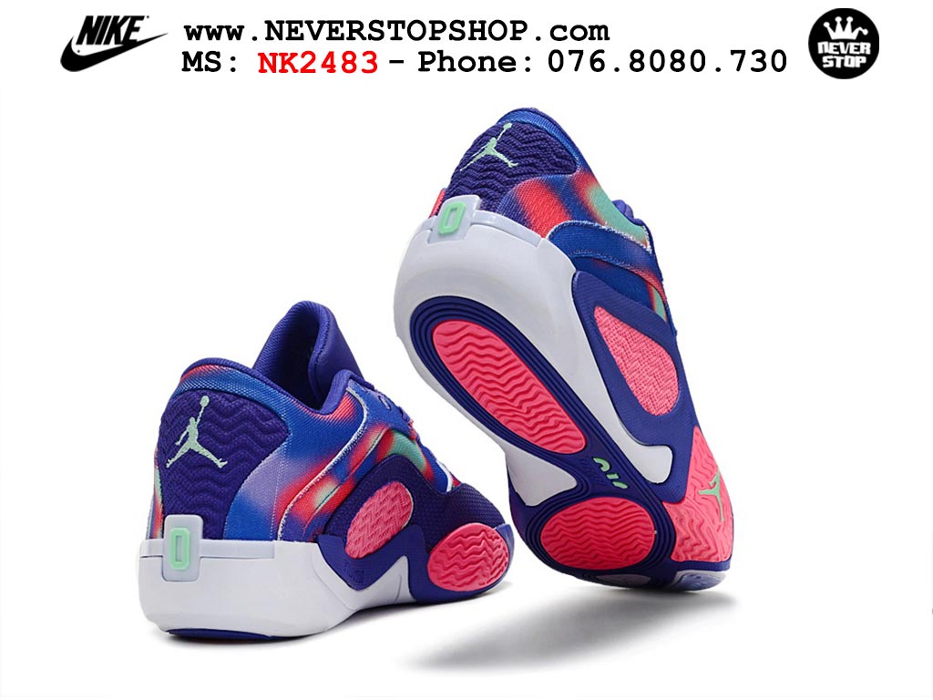 Giày bóng rổ nam Nike Jordan Tatum 2 JT 2 Xanh Dương Hồng hàng đẹp siêu cấp replica 1:1 best quality giá rẻ tại NeverStop Sneaker Shop Hồ Chí Minh