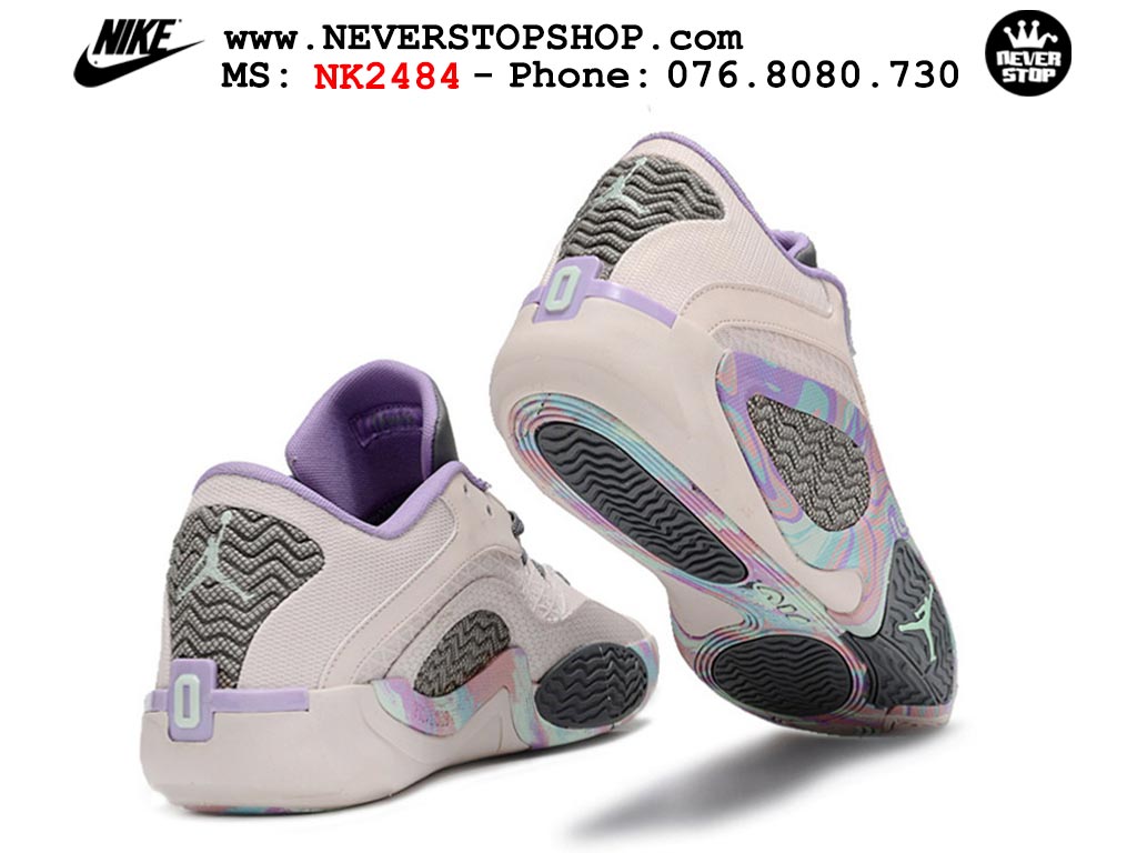 Giày bóng rổ nam Nike Jordan Tatum 2 JT 2 Hồng Tím hàng đẹp siêu cấp replica 1:1 best quality giá rẻ tại NeverStop Sneaker Shop Hồ Chí Minh