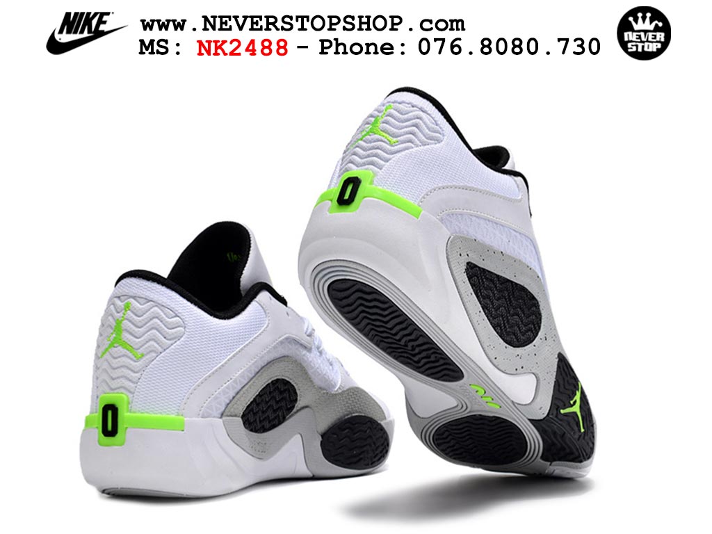 Giày bóng rổ nam Nike Jordan Tatum 2 JT 2 Trắng Đen hàng đẹp siêu cấp replica 1:1 best quality giá rẻ tại NeverStop Sneaker Shop Hồ Chí Minh