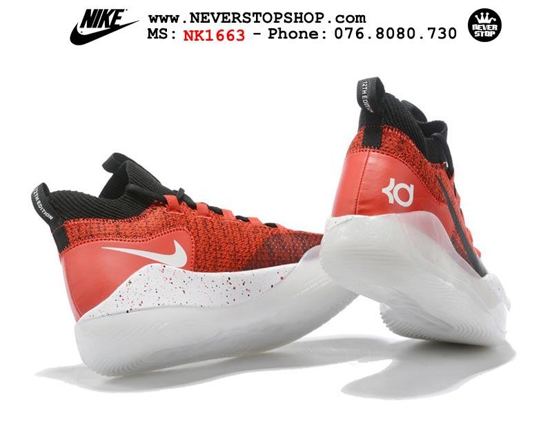 Giày bóng rổ NIKE KD 12 Flywire Red White hàng đẹp chuẩn sfake replica giá rẻ tốt nhất HCM