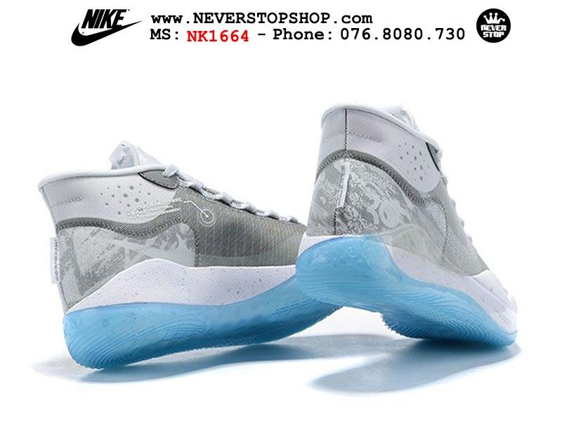 Giày bóng rổ NIKE KD 12 Grey Blue hàng đẹp chuẩn sfake replica giá rẻ tốt nhất HCM