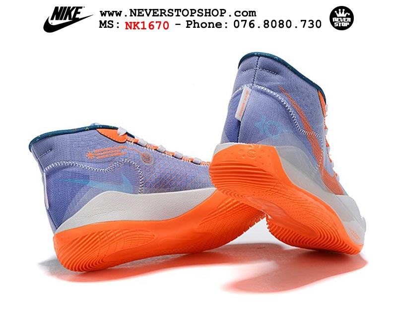 Giày bóng rổ NIKE KD 12 Purple Orange hàng đẹp chuẩn sfake replica giá rẻ tốt nhất HCM