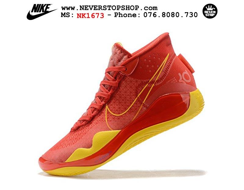 Giày bóng rổ NIKE KD 12 Red Yellow hàng đẹp chuẩn sfake replica giá rẻ tốt nhất HCM