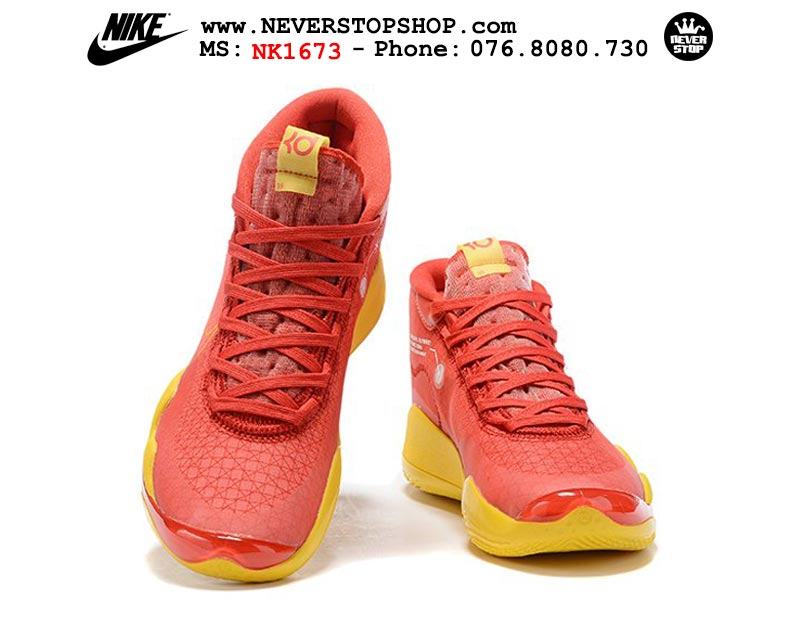 Giày bóng rổ NIKE KD 12 Red Yellow hàng đẹp chuẩn sfake replica giá rẻ tốt nhất HCM