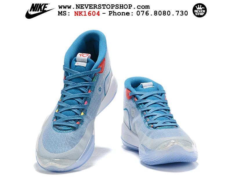 Giày bóng rổ NIKE KD 12 White Blue hàng đẹp chuẩn sfake replica giá rẻ tốt nhất HCM