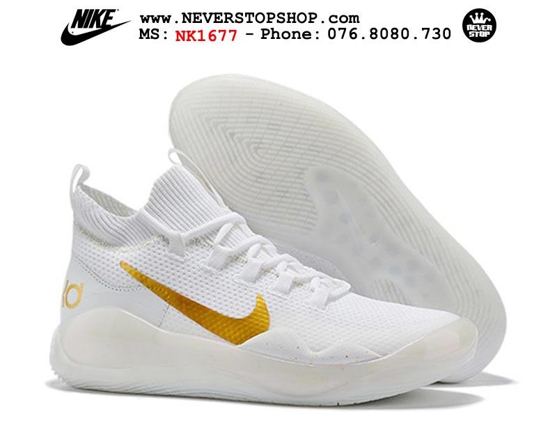 Giày bóng rổ NIKE KD 12 White Gold hàng đẹp chuẩn sfake replica giá rẻ tốt nhất HCM