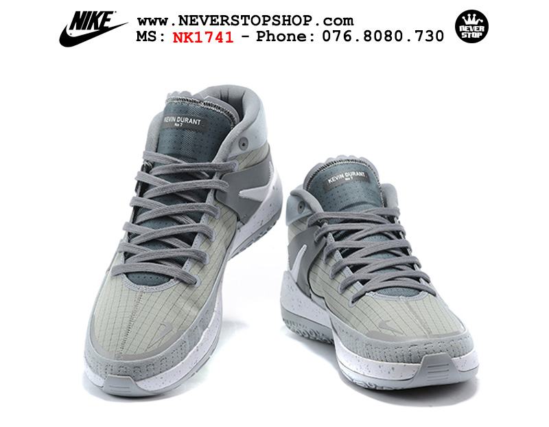 Giày bóng rổ NIKE KD 13 Cool Grey hàng đẹp chuẩn sfake replica giá rẻ tốt nhất HCM