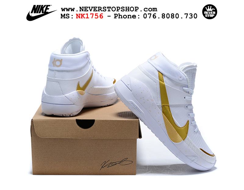 Giày bóng rổ NIKE KD 13 White Gold hàng đẹp chuẩn sfake replica giá rẻ tốt nhất HCM