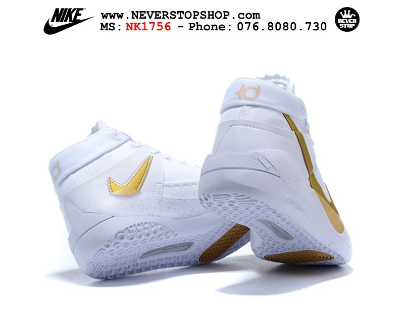 Giày bóng rổ NIKE KD 13 White Gold hàng đẹp chuẩn sfake replica giá rẻ tốt nhất HCM
