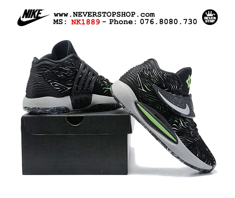 Giày Nike KD 14 Đen Trắng bóng rổ nam hàng đẹp sfake replica 1:1 giá rẻ tại NeverStop Sneaker Shop Quận 3 HCM