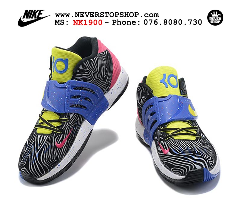 Giày Nike KD 14 Đen Sọc bóng rổ nam hàng đẹp sfake replica 1:1 giá rẻ tại NeverStop Sneaker Shop Quận 3 HCM