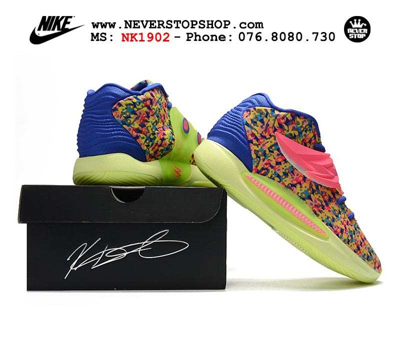 Giày Nike KD 14 Xanh Lá bóng rổ nam hàng đẹp sfake replica 1:1 giá rẻ tại NeverStop Sneaker Shop Quận 3 HCM