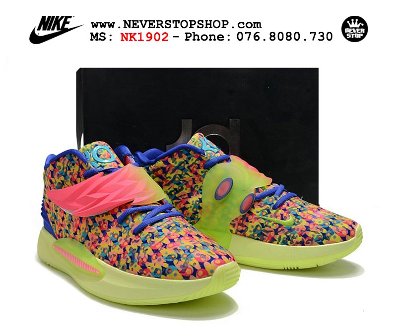 Giày Nike KD 14 Xanh Lá bóng rổ nam hàng đẹp sfake replica 1:1 giá rẻ tại NeverStop Sneaker Shop Quận 3 HCM