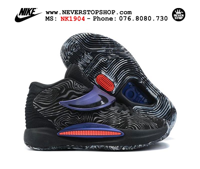 Giày Nike KD 14 Đen Full bóng rổ nam hàng đẹp sfake replica 1:1 giá rẻ tại NeverStop Sneaker Shop Quận 3 HCM