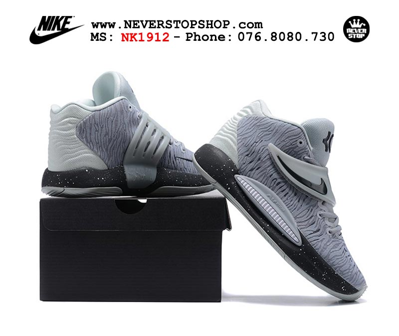 Giày Nike KD 14  Xám Full bóng rổ nam hàng đẹp sfake replica 1:1 giá rẻ tại NeverStop Sneaker Shop Quận 3 HCM