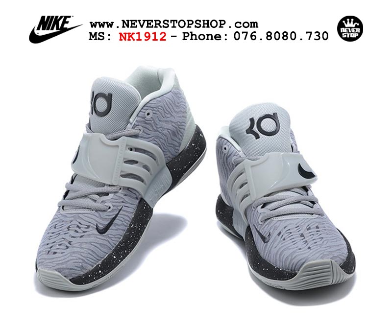 Giày Nike KD 14  Xám Full bóng rổ nam hàng đẹp sfake replica 1:1 giá rẻ tại NeverStop Sneaker Shop Quận 3 HCM