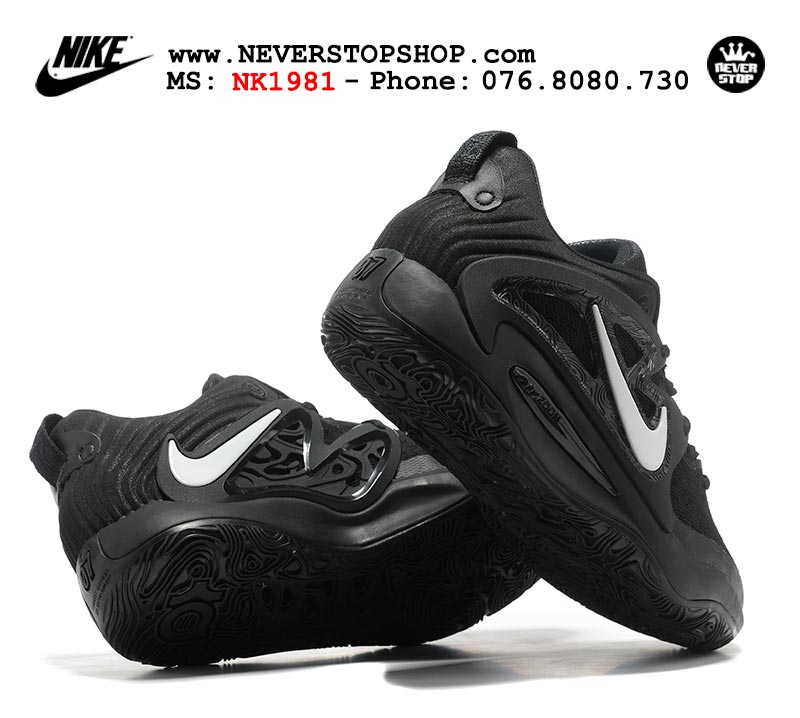 Giày bóng rổ nam Nike KD 15 Đen Full bản đẹp chuẩn replica 1:1 authentic giá rẻ tại NeverStop Sneaker Shop Quận 3 HCM