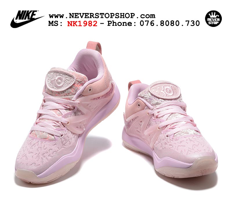 Giày bóng rổ nam Nike KD 15 Hồng Full bản đẹp chuẩn replica 1:1 authentic giá rẻ tại NeverStop Sneaker Shop Quận 3 HCM