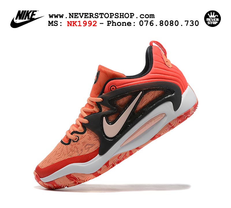 Giày bóng rổ nam Nike KD 15 Đỏ Đen bản đẹp chuẩn replica 1:1 authentic giá rẻ tại NeverStop Sneaker Shop Quận 3 HCM