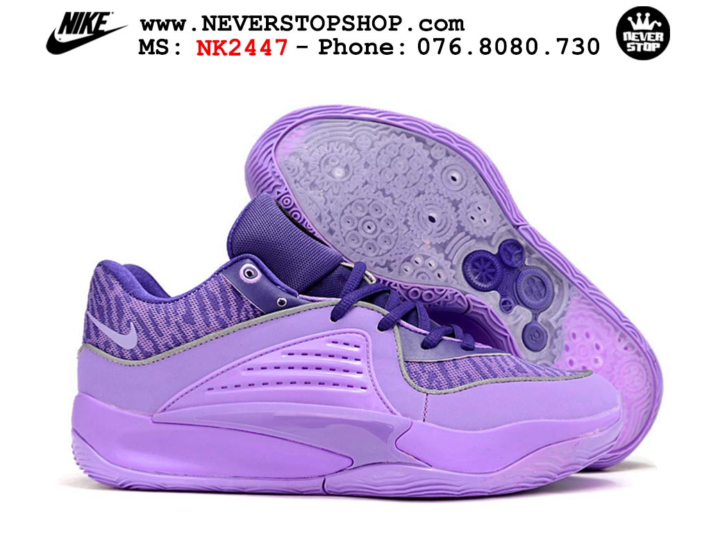 Giày bóng rổ nam Nike KD 16 Tím bản đẹp chuẩn replica 1:1 authentic giá rẻ tại NeverStop Sneaker Shop Quận 3 HCM