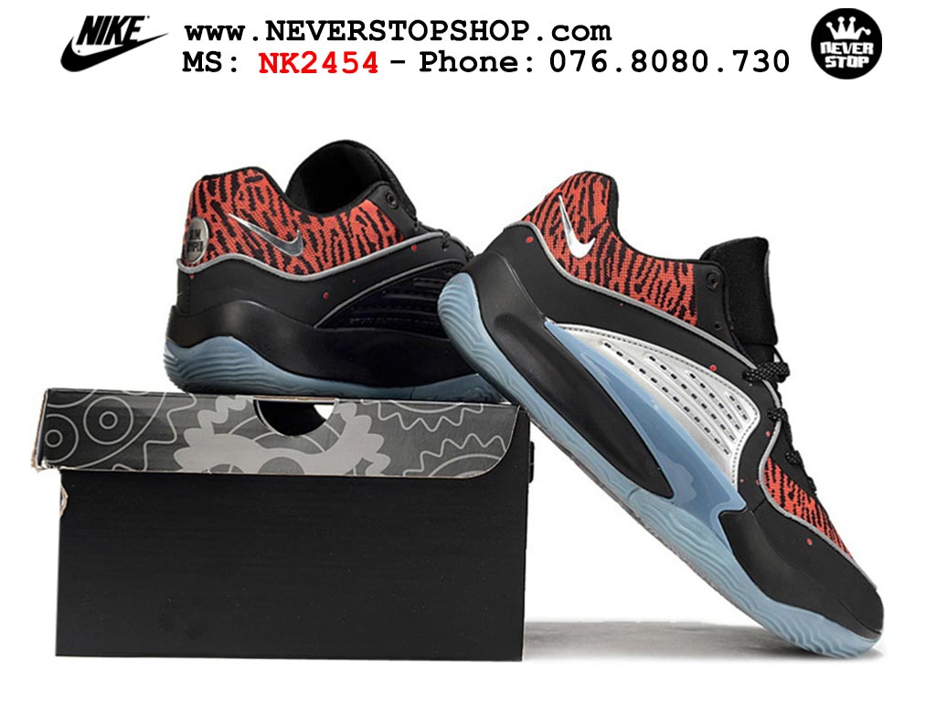 Giày bóng rổ nam Nike KD 16 Đen Cam bản đẹp chuẩn replica 1:1 authentic giá rẻ tại NeverStop Sneaker Shop Quận 3 HCM