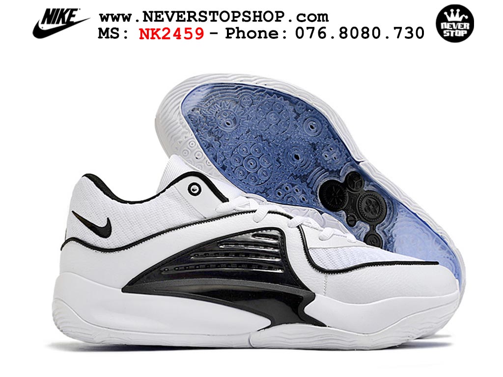 Giày bóng rổ nam Nike KD 16 Trắng Đen bản đẹp chuẩn replica 1:1 authentic giá rẻ tại NeverStop Sneaker Shop Quận 3 HCM