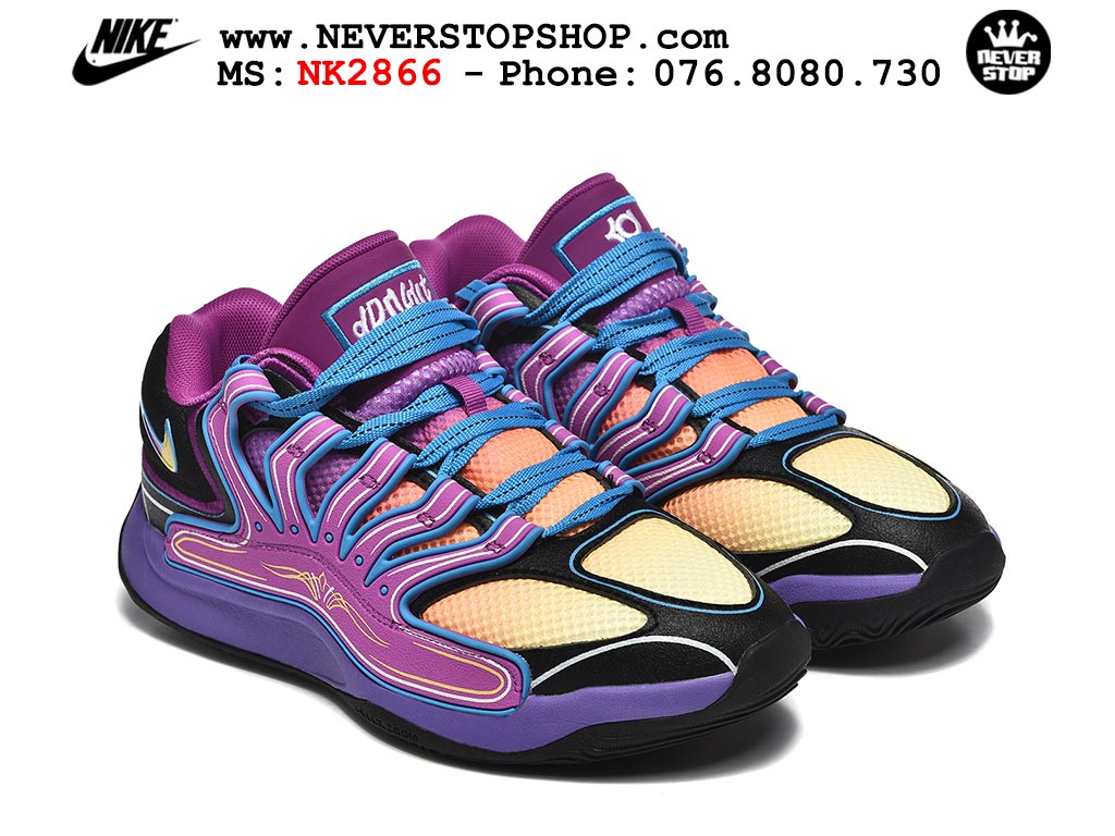 Giày bóng rổ nam Nike KD 18 Tím Đen bản best quality đẹp chuẩn replica 1:1 authentic giá rẻ tại NeverStop Sneaker Shop Quận 3 HCM