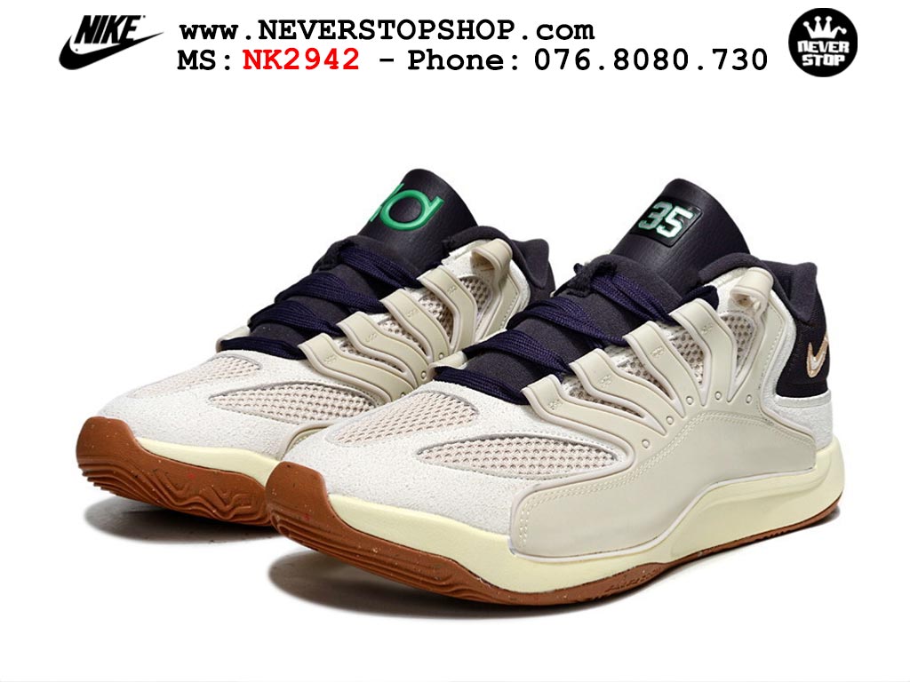 Giày bóng rổ nam Nike KD 18 Trắng Tím bản best quality đẹp chuẩn replica 1:1 authentic giá rẻ tại NeverStop Sneaker Shop Quận 3 HCM