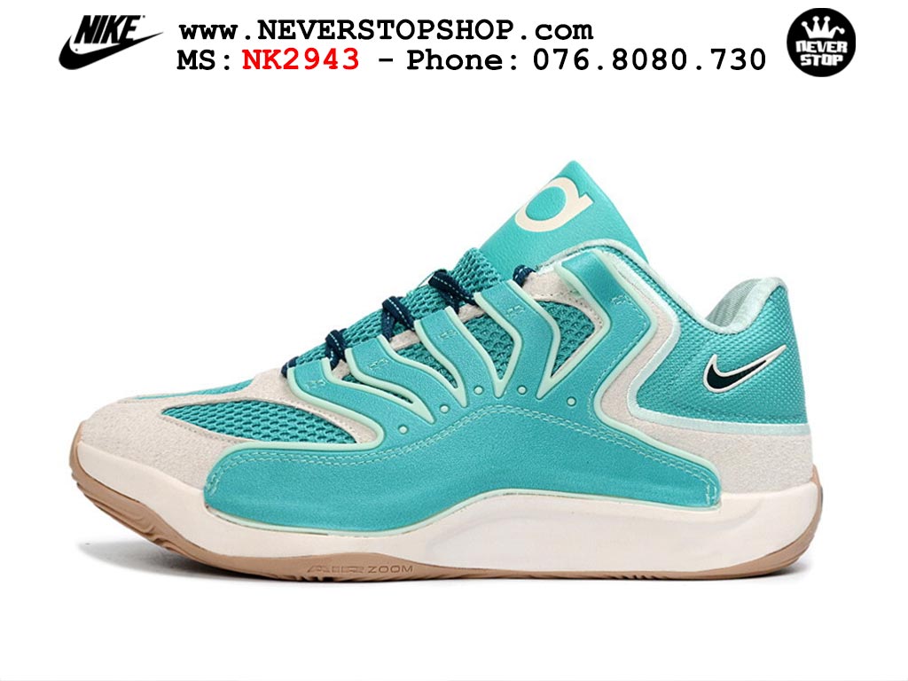 Giày bóng rổ cổ thấp NIKE KD 18 WANDA PRATT tích hợp full Air Zoom hàng chuẩn replica 1:1 siêu cấp, giá rẻ tốt nhất quận 3 HCM tại NeverStop Sneaker Shop Giày bóng rổ nam Nike KD 18 Xanh Ngọc Trắng bản best quality đẹp chuẩn replica 1:1 authentic giá rẻ tại NeverStop Sneaker Shop Quận 3 HCM