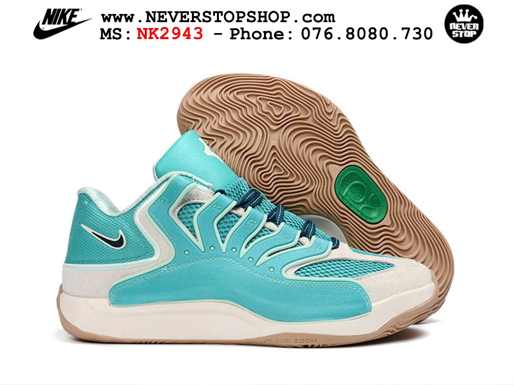 Giày bóng rổ cổ thấp NIKE KD 18 WANDA PRATT tích hợp full Air Zoom hàng chuẩn replica 1:1 siêu cấp, giá rẻ tốt nhất quận 3 HCM tại NeverStop Sneaker Shop Giày bóng rổ nam Nike KD 18 Xanh Ngọc Trắng bản best quality đẹp chuẩn replica 1:1 authentic giá rẻ tại NeverStop Sneaker Shop Quận 3 HCM