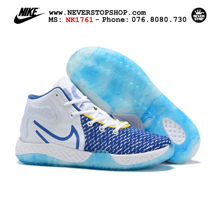 Giày bóng rổ Nike KD Trey 5 VIII Trắng Xanh hàng chuẩn replica chuyên outdoor giá tốt HCM