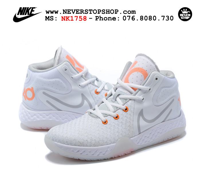 Giày bóng rổ Nike KD Trey 5 VIII trắng Cam hàng chuẩn replica chuyên outdoor giá tốt HCM