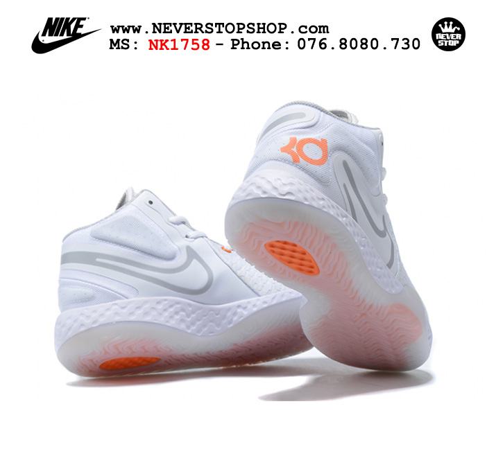 Giày bóng rổ Nike KD Trey 5 VIII trắng Cam hàng chuẩn replica chuyên outdoor giá tốt HCM