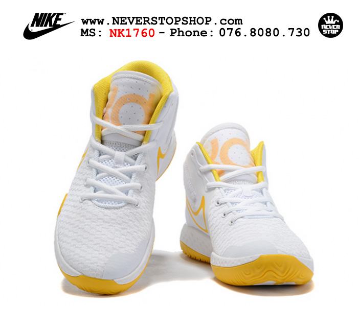 Giày bóng rổ Nike KD Trey 5 VIII Trắng Vàng hàng chuẩn replica chuyên outdoor giá tốt HCM